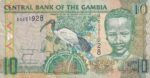 CRBX1713 BILLETE GAMBIA 10 DALASIS BC
