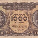 CRBX1724 BILLETE GRECIA 1000 DRACMAS 1950 BC