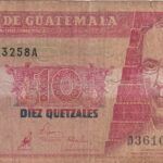 CRBX1730 BILLETE GUATEMALA 10 QUETZAL1996 USADO