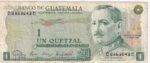 CRBX1733 BILLETE GUATEMALA 1 QUETZAL 1983 BC