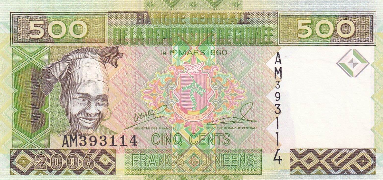 imagen-13-29516.jpg CRBX1740 BILLETE GUINEA 500 FRANCOS 2006 SIN CIRCULAR - Imagen 1