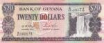 CRBX1742 BILLETE GUYANA 20 DOLARES P-30 SIN CIRCULAR