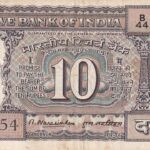 CRBX1771 BILLETE INDIA 10 RUPIAS BC