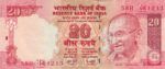 CRBX1775 BILLETE INDIA 20 RUPIAS 2008 P-96C SIN CIRCULAR