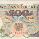 CRBX1795 BILLETE POLONIA 200 ZLOTYCH 1988 SIN CIRCULAR