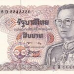 CRBX1801 BILLETE TAILANDIA 10 BAHT SIN CIRCULAR