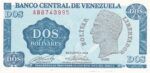 CRBX1802 BILLETE VENEZUELA 2 BOLIVARES 1989 SIN CIRCULAR