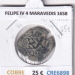 CRE6898 MONEDA ESPAÑA FELIPE IV 4 MARAVEDIS 1658