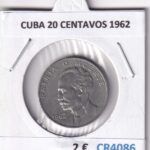 CR4086 MONEDA CUBA 20 CENTAVOS 1962