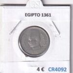 CR4092 MONEDA EGIPTO 1361