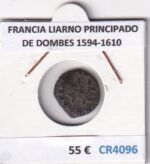CR4096 MONEDA FRANCIA LIARD PRINCIPADO DE DOMBES 1594-1610