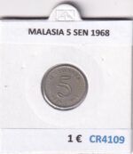 CR4109 MONEDA MALASIA 5 SEN 1968