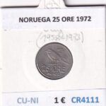 CR4111 MONEDA NORUEGA 25 ORE 1972 CUPRONIQUEL