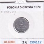 CR4112 MONEDA POLONIA 5 GROSBY 1970 ALUMINIO