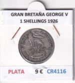 CR4116 MONEDA GRAN BRETAÑA GEORGE V 1 SHELLINGS 1926 PLATA