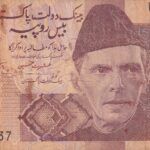 CRBX2138 BILLETE PAKISTAN 20 RUPIAS USADO