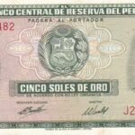 CRBX2140 BILLETE PERU 5 SOLES 1974 EBC
