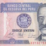 CRBX2146 BILLETE PERU 10 INTIS 1987 SIN CIRCULAR