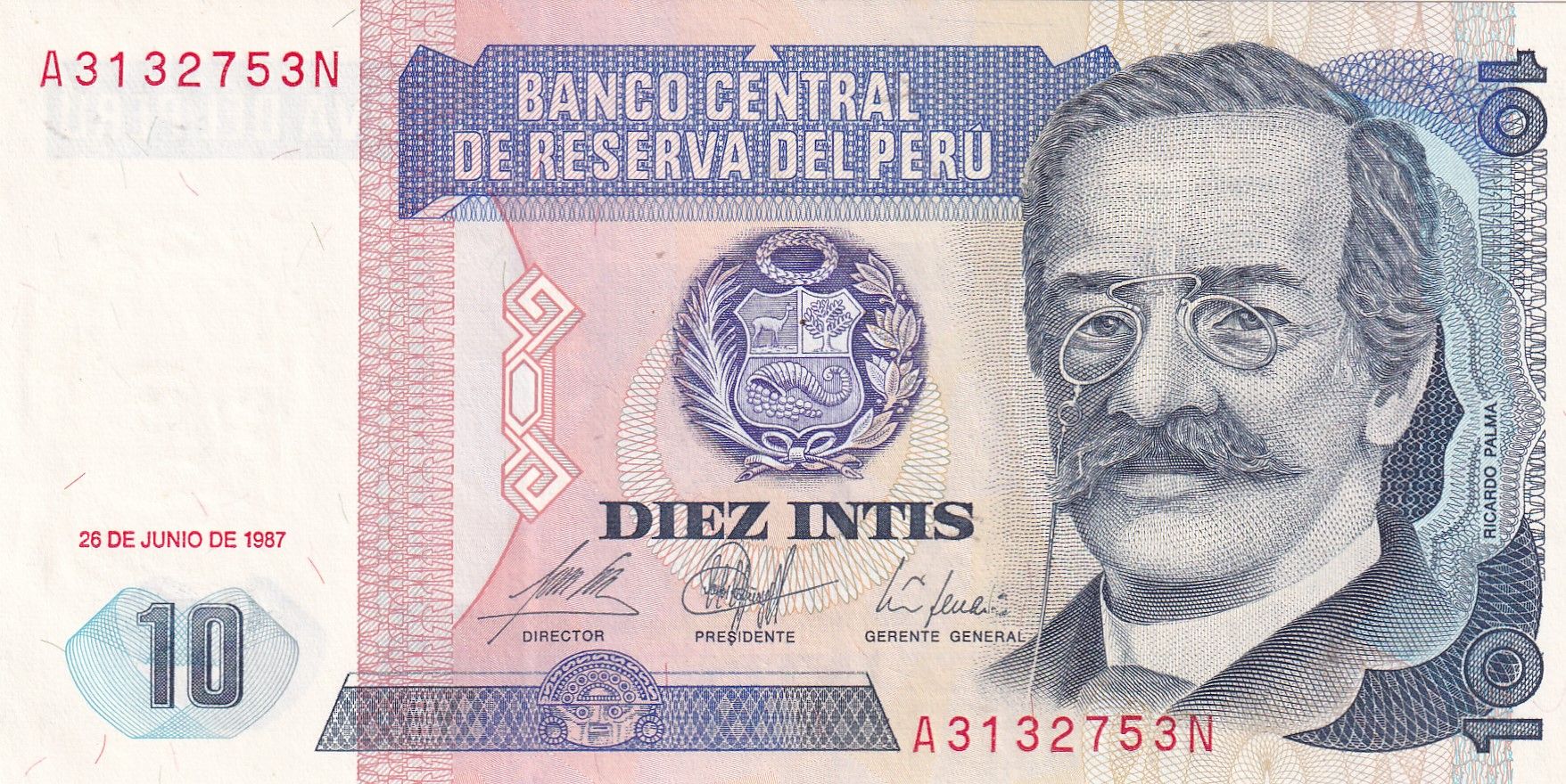 imagen-13-29967.jpg CRBX2146 BILLETE PERU 10 INTIS 1987 SIN CIRCULAR - Imagen 1