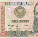 CRBX2152 BILLETE PERU 1000 INTIS 1988 SIN CIRCULAR