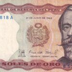 CRBX2154 BILLETE PERU 5000 SOLES USADO