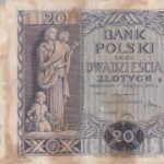 CRBX2168 BILLETE POLONIA 20 ZLOTYCH 1936 USADO