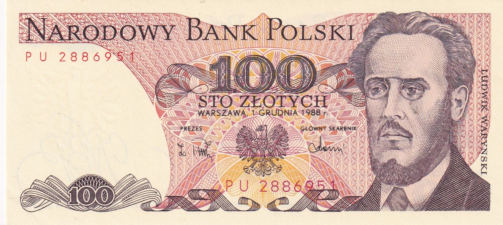 imagen-13-30012.jpg CRBX2176 BILLETE POLONIA 100 ZLOTYCH 1988 SIN CIRCULAR - Imagen 1