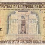 CRBX2221 BILLETE REPUBLICA DOMINICANA 20 PESOS BC