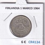 CR4134 MONEDA FINLANDIA 1 MARCO 1964