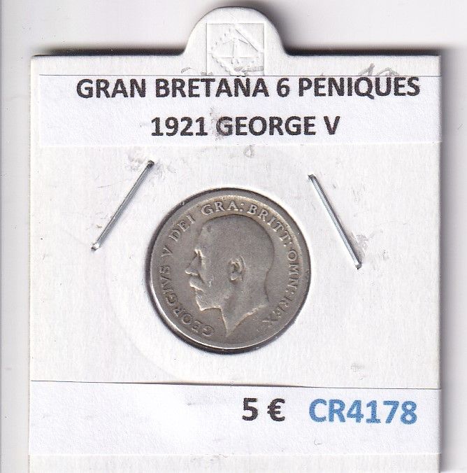 imagen-13-30219.jpg CR4178 MONEDA GRAN BRETAÑA 6 PENIQUES 1921 GEORGE V - Imagen 1