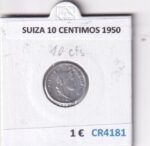 CR4181 MONEDA SUIZA 10 CENTIMOS 1950