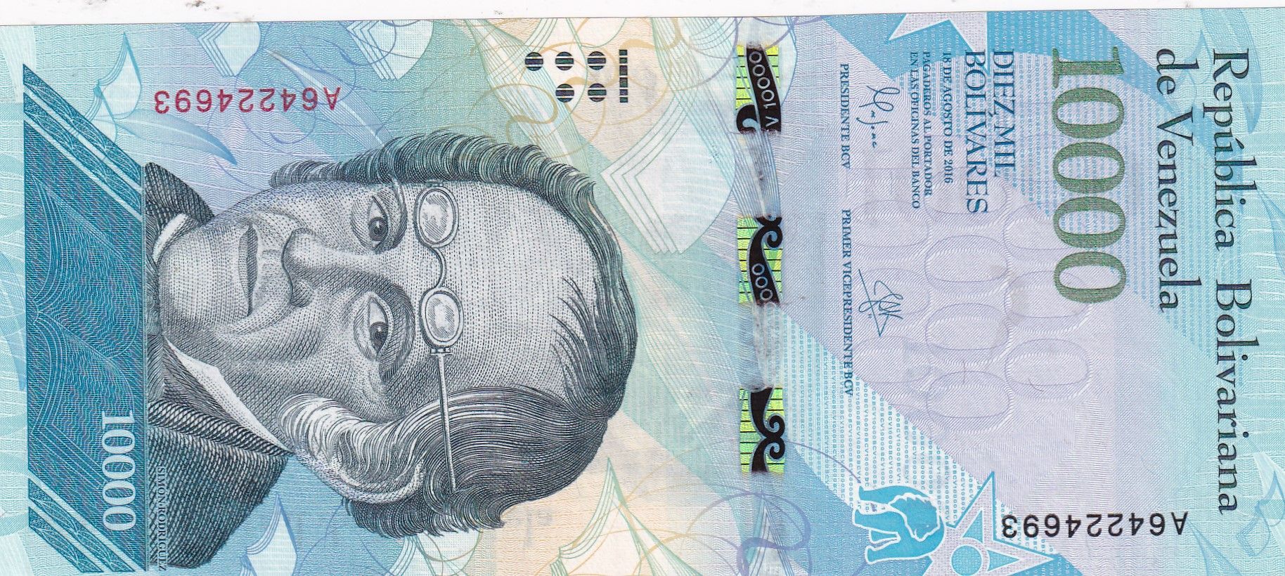 imagen-13-30288.jpg CRBX2389 BILLETE VENEZUELA 10000 BOLIVARES 2016 SIN CIRCULAR - Imagen 1