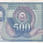 CRBX2408 BILLETE YUGOSLAVIA 500 DINARAS 1990 MBC