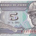CRBX2426 BILLETE ZAIRE 5 MAKUTA 1993 SIN CIRCULAR