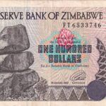 CRBX2440 BILLETE ZIMBABWE 100 DOLARES 1995 BC