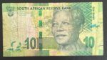 CRBX2454 BILLETE SUDAFRICA 10 RAND USADO