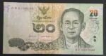 CRBX2458 BILLETE TAILANDIA 20 BAHT BC
