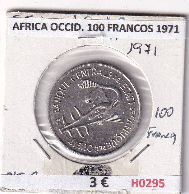 imagen-13-30398.jpg H0295 MONEDA AFRICA OCCIDENTAL 100 FRANCOS 1971 SIN CIRCULAR - Imagen 1