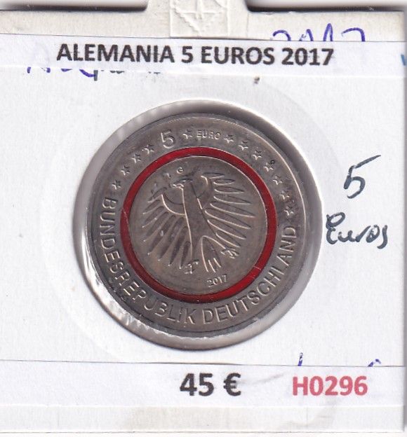 imagen-13-30399.jpg H0296 MONEDA ALEMANIA 5 EUROS 2017 - Imagen 1