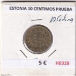 H0328 MONEDA ESTONIA 10 CENTIMOS PRUEBA