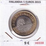 H0338 MONEDA FINLANDIA 5 EUROS 2015