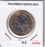 H0340 MONEDA FINLANDIA 5 EUROS 2015
