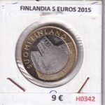 H0342 MONEDA FINLANDIA 5 EUROS 2015