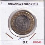 H0349 MONEDA FINLANDIA 5 EUROS 2016