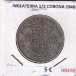 H0370 MONEDA INGLATERRA 1/2 CORONA 1948