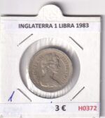 H0372 MONEDA INGLATERRA 1 LIBRA 1983