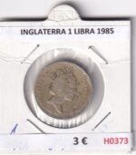 H0373 MONEDA INGLATERRA 1 LIBRA 1985