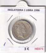 H0375 MONEDA INGLATERRA 1 LIBRA 1996