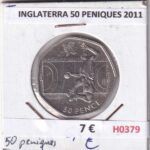 H0379 MONEDA INGLATERRA 50 PENIQUES 2011