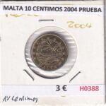 H0388 MONEDA MALTA 10 CENTIMOS 2004 PRUEBA